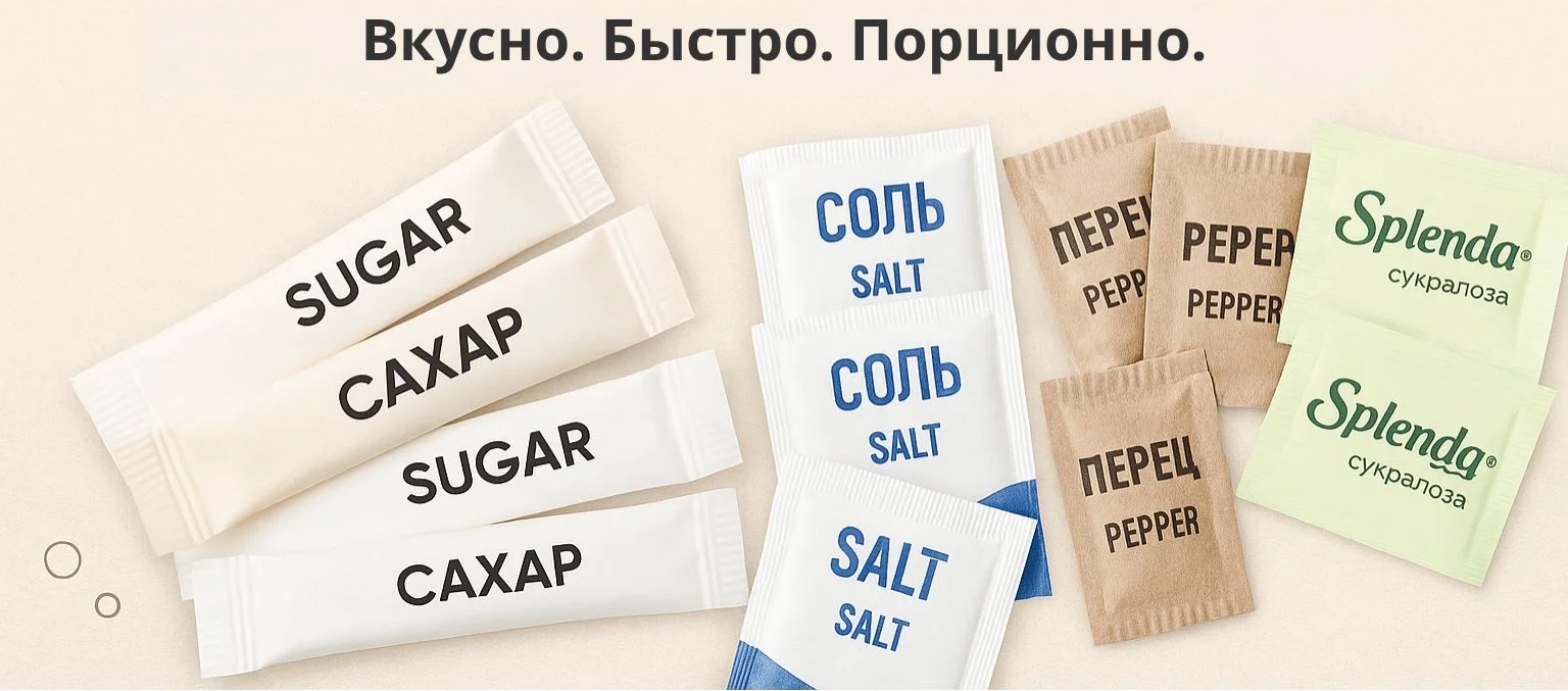 Порционная продукция (сахар, салфетка...)