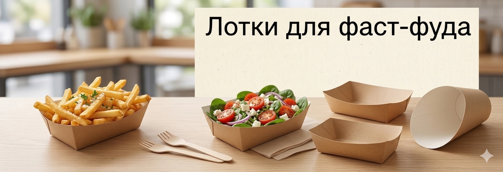Лотки для фаст-фуда