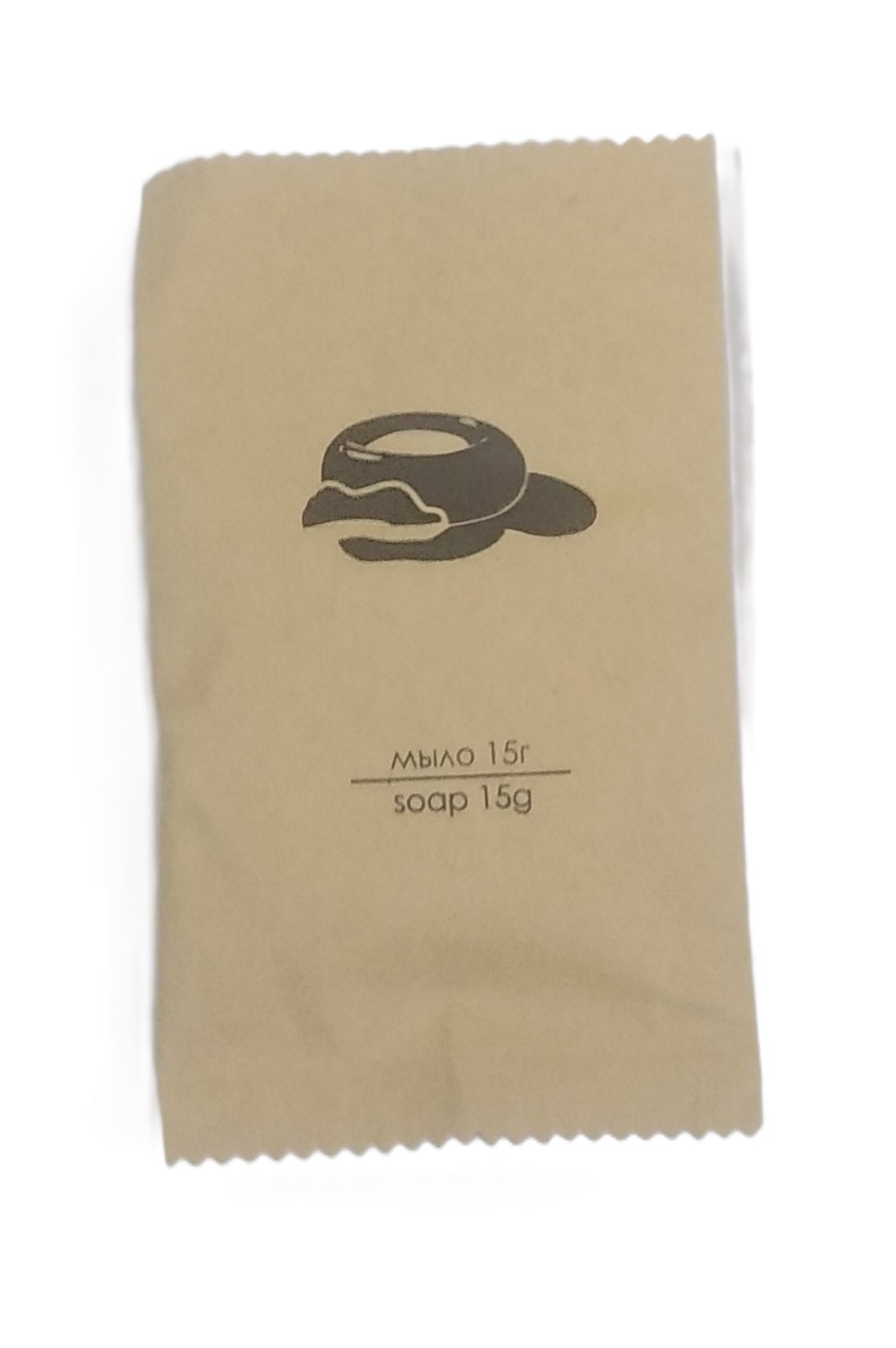 Одноразовое мыло 15 гр. в крафт упаковке