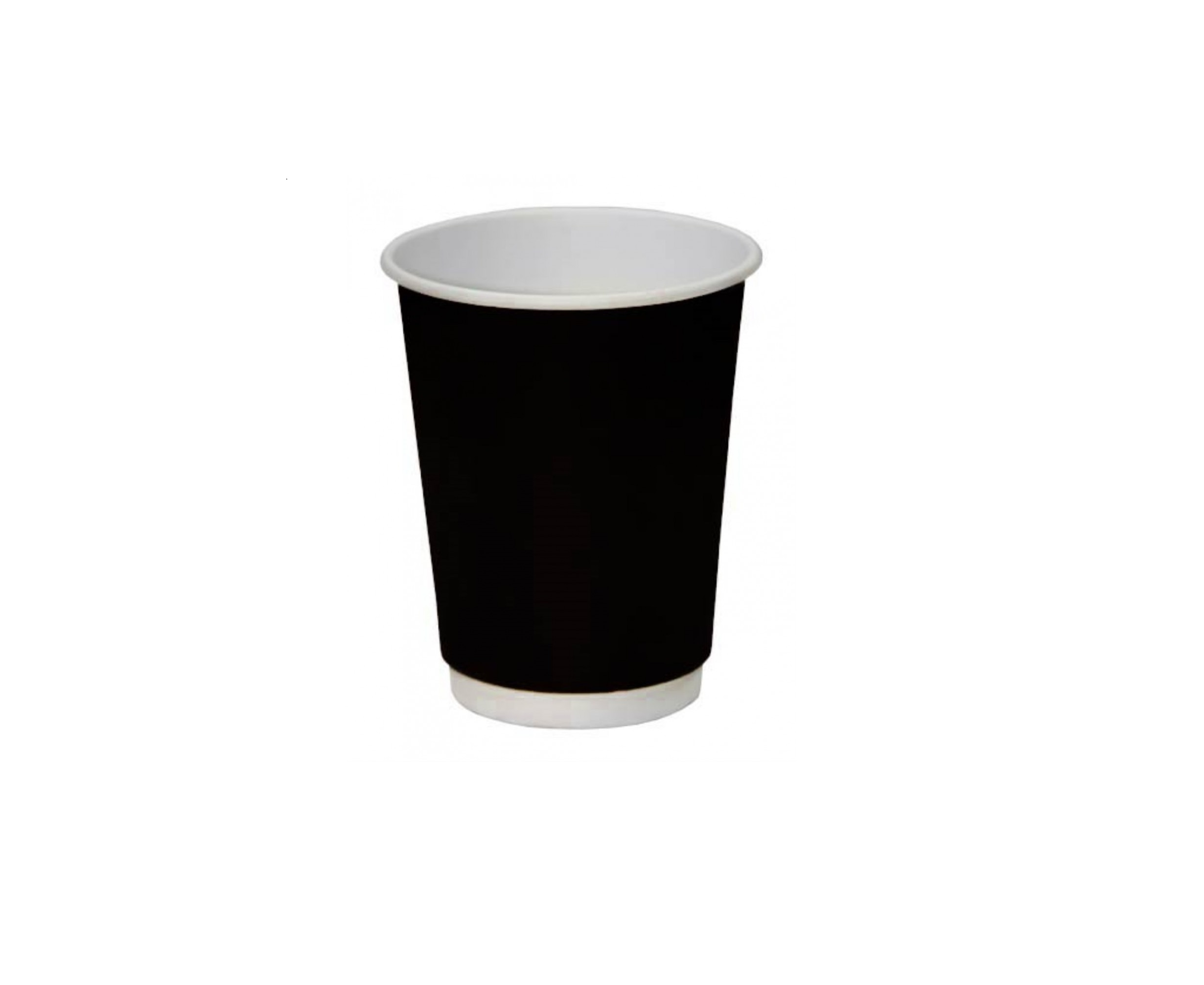Стакан 2-х слойный 250 мл черный 500/кор