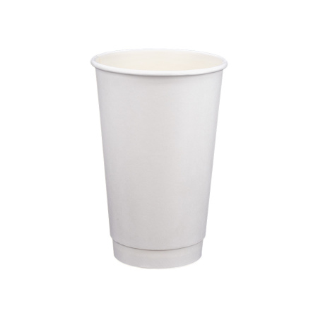 Стакан 2-х слойный 400 мл белый 400/кор