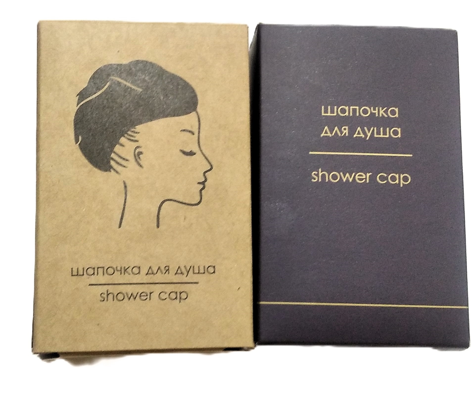 Одноразовая шапочка для душа в коробке ПОД ЗАКАЗ