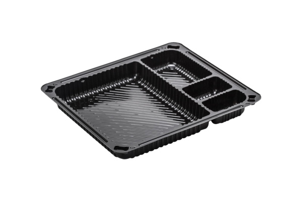 Контейнер РП-210 (4 секции) дно, 180,5х159,5х20,3мм черный, БОПС 420/кор