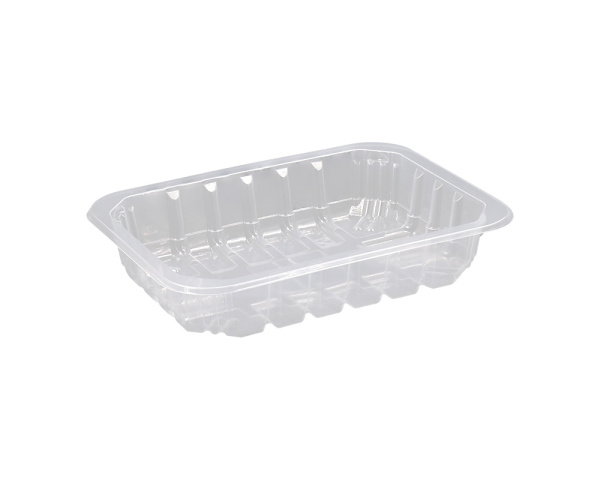 Лоток под запайку с ребрами прозрачный 187х137х36 мм 320/кор